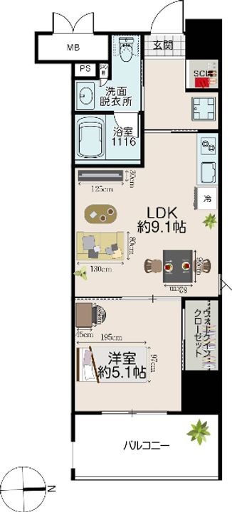 ブランヴェールの間取り
