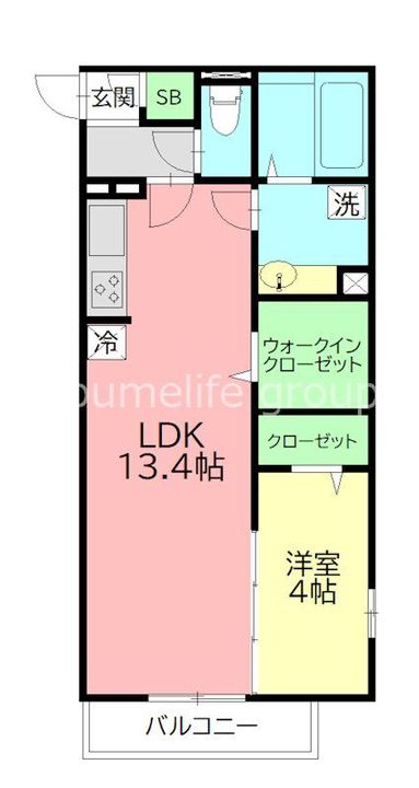 神奈川県厚木市厚木町(アパート)の賃貸物件の間取り
