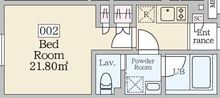 レーヴレジデンス初台の間取り