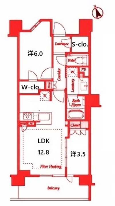 ドレッセ青葉荏田北フロントの間取り