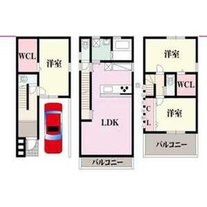 大阪府大阪市西成区北津守2(一戸建)の賃貸物件の間取り
