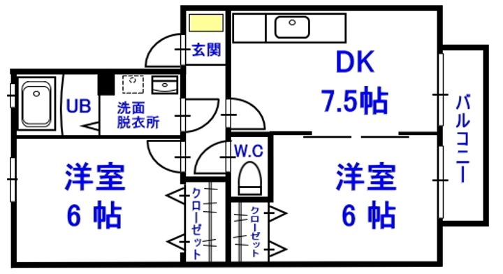 メゾン・リュイールの間取り