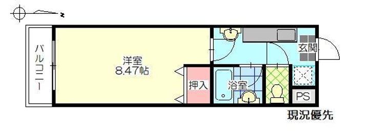 サン・ヒーローマンション亀川Iの間取り