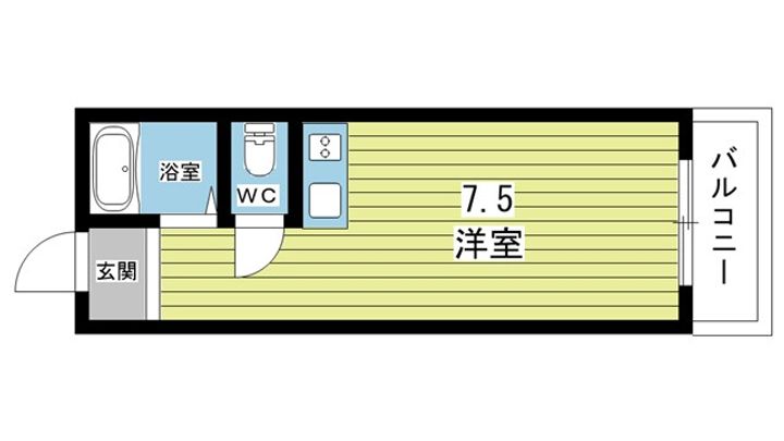 大阪府豊中市螢池南町1(マンション)の賃貸物件の間取り