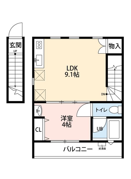 ロイヤルハイム1号館の間取り