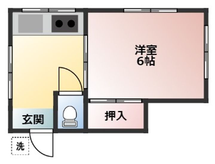 かえで荘の間取り