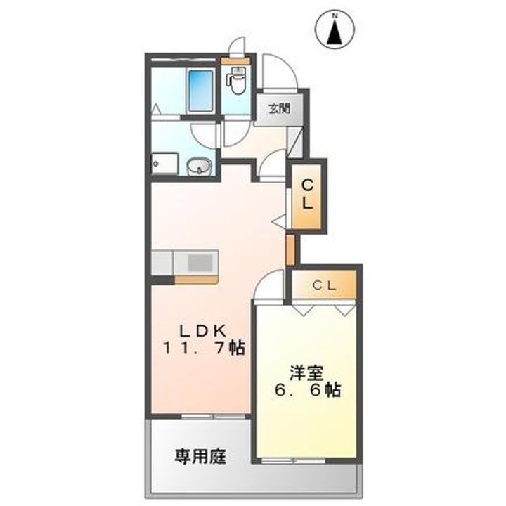 グランダムール麦島の間取り
