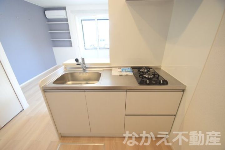徳島県阿南市見能林町林崎(アパート)の賃貸物件のキッチン