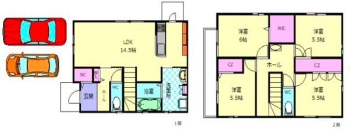 福岡県福岡市南区高宮2(一戸建)の賃貸物件の間取り