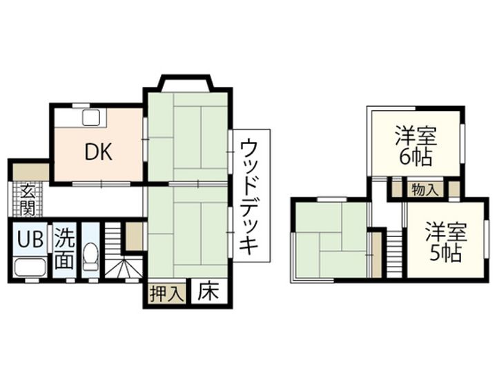 広島県広島市西区己斐大迫2(一戸建)の賃貸物件の間取り