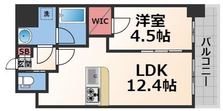 ソルテラス OSAKA EAST GATEの間取り