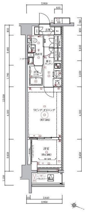 ベルシード板橋本町プレミアIIの間取り