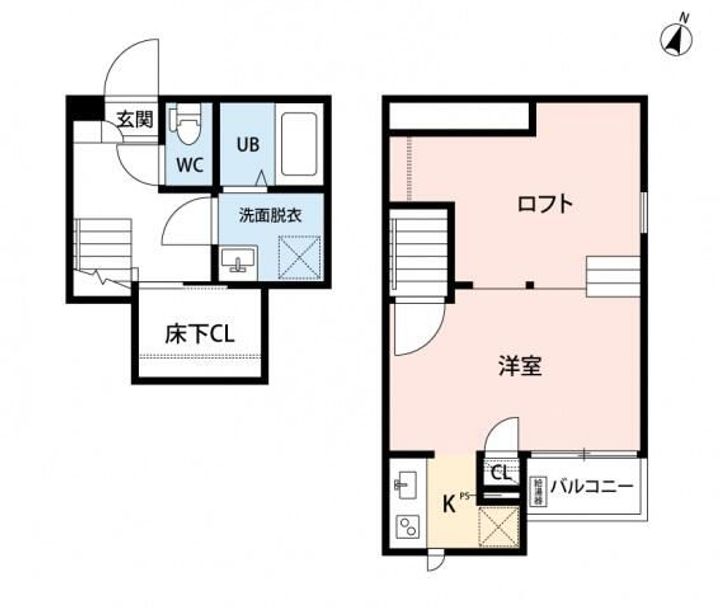 埼玉県春日部市南1(アパート)の賃貸物件の間取り