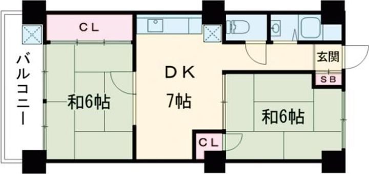 兵庫県明石市西明石北町2(マンション)の賃貸物件の間取り