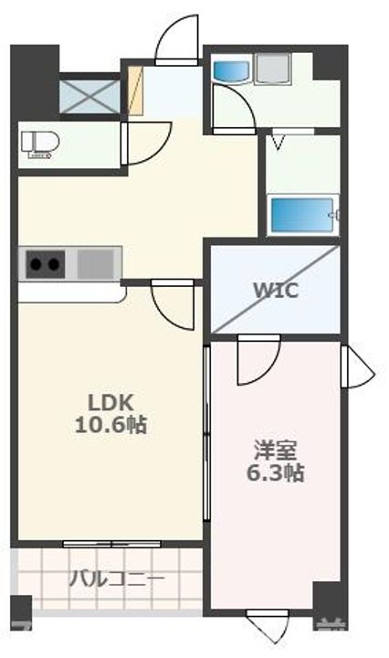 熊本県熊本市南区近見8(マンション)の賃貸物件の間取り