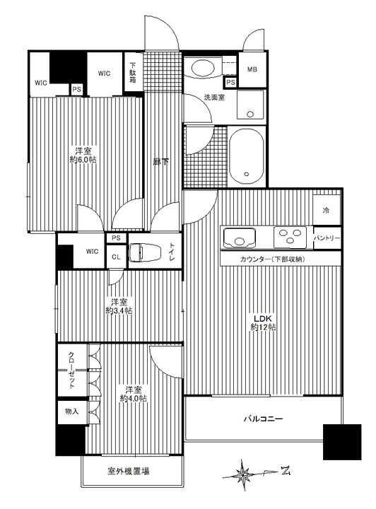 レジデンシャルステート南千住の間取り