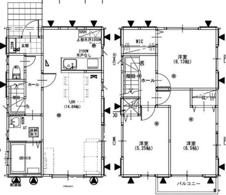 東京都八王子市下柚木2(一戸建)の賃貸物件の間取り