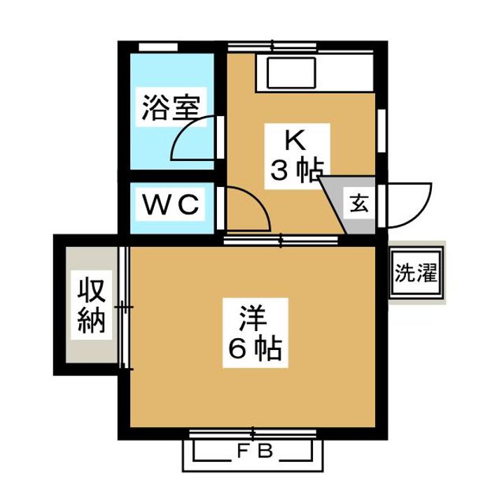 東京都世田谷区駒沢4(アパート)の賃貸物件の間取り