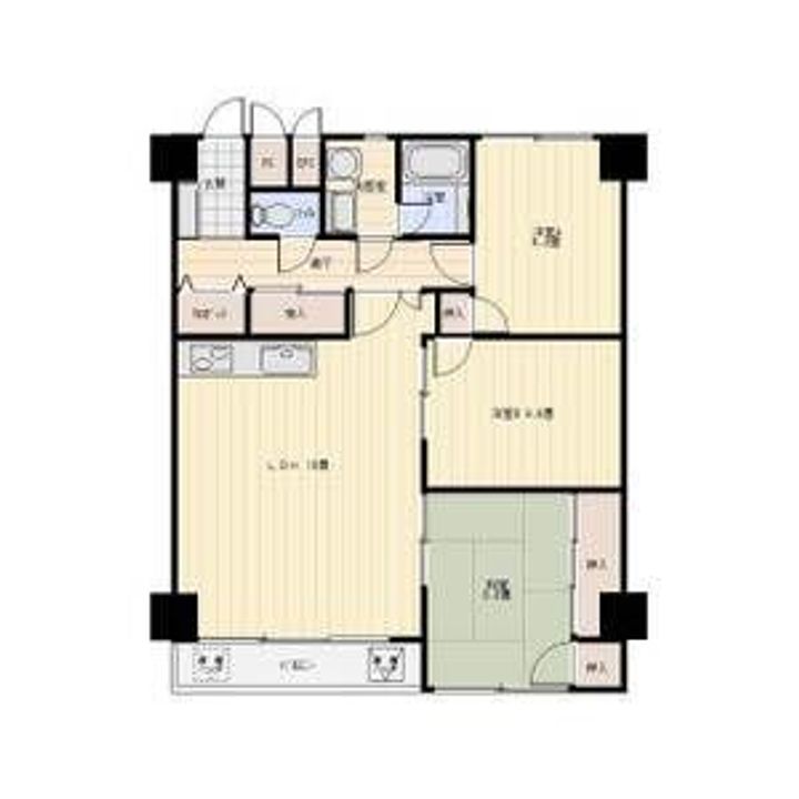 栃木県宇都宮市御幸ケ原町(マンション)の賃貸物件の間取り