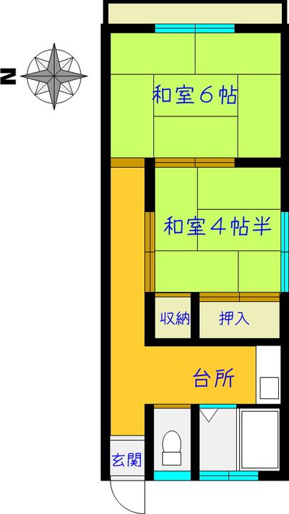マンション豊島の間取り