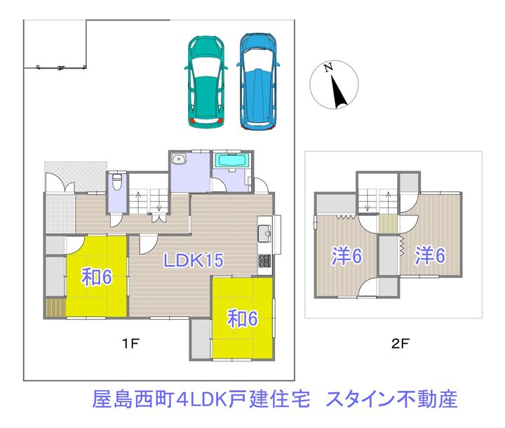 香川県高松市屋島西町(一戸建)の賃貸物件の間取り