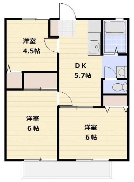 アーバンヒル朝霞1号館の間取り