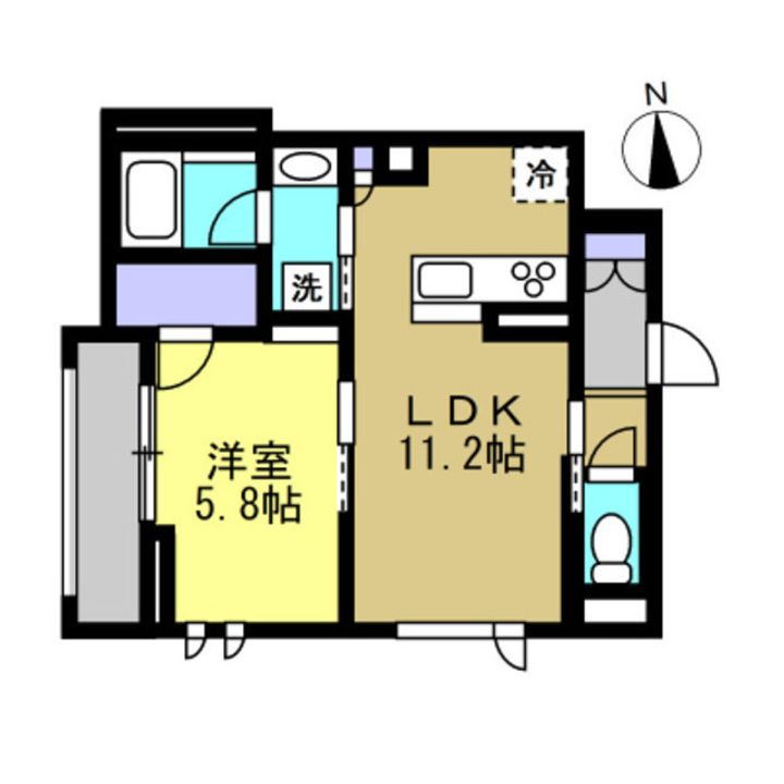 アンジュール新川崎の間取り