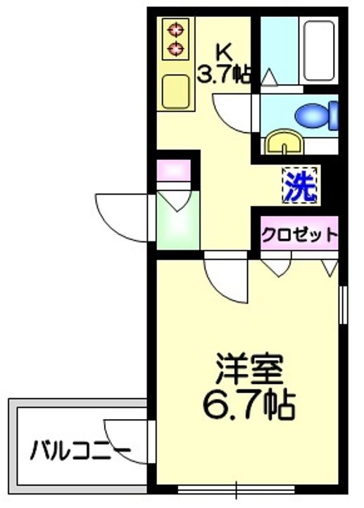東京都葛飾区堀切2(マンション)の賃貸物件の間取り