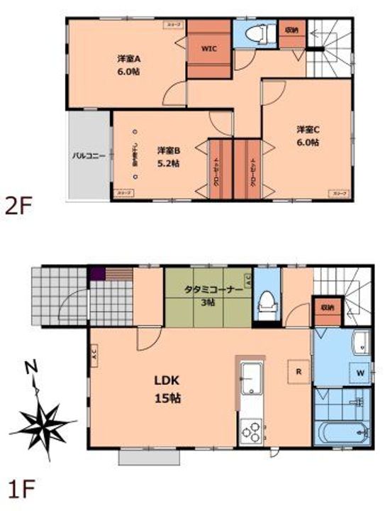 東京都国分寺市並木町3(一戸建)の賃貸物件の間取り