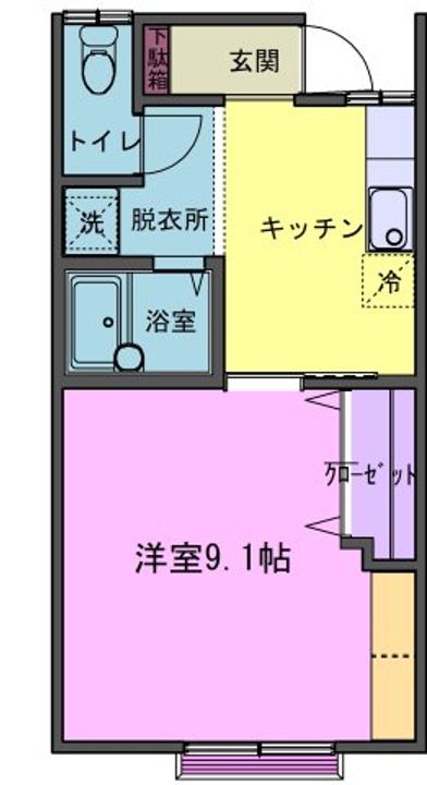 コーポアズールIIの間取り