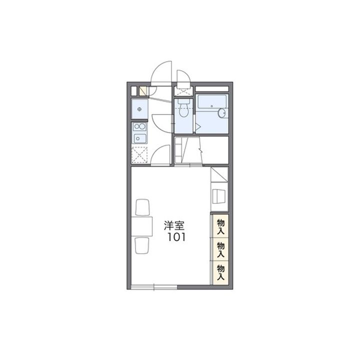 レオパレス福岡Aの間取り