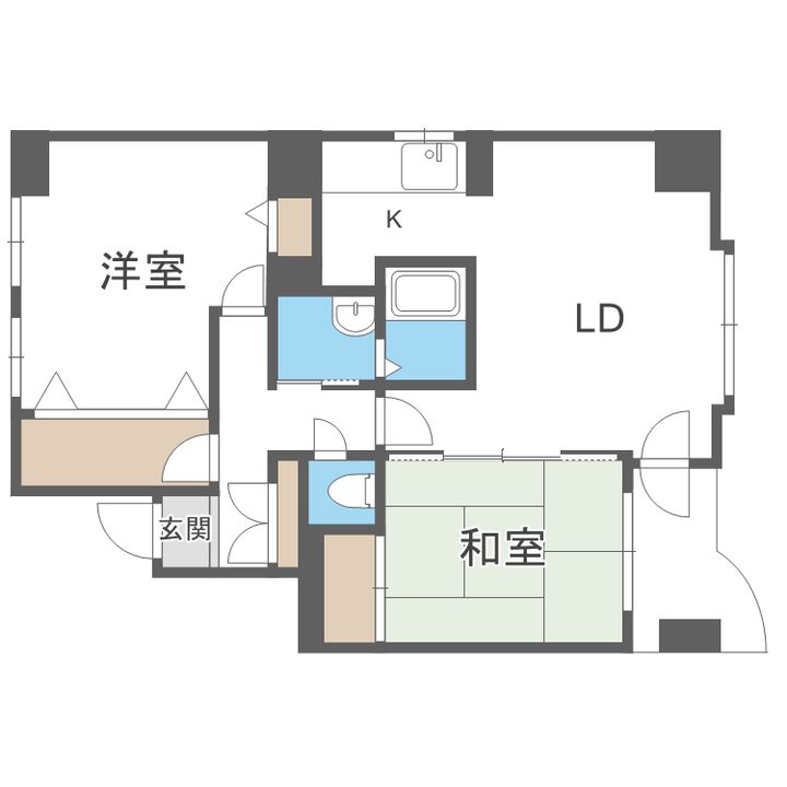 セザール元町の間取り