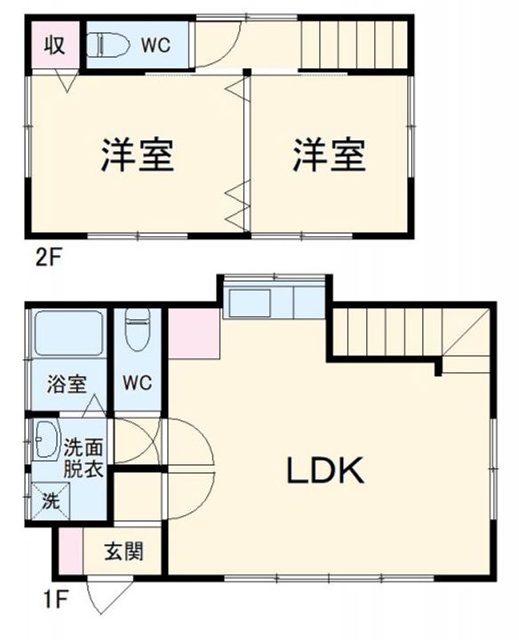 神奈川県相模原市南区上鶴間1(一戸建)の賃貸物件の間取り