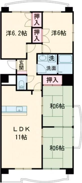 フィオーレ豊橋の間取り