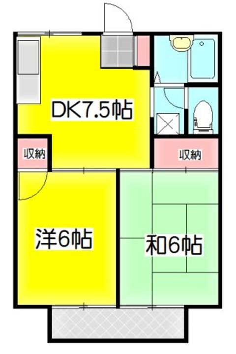 プレジール六実の間取り