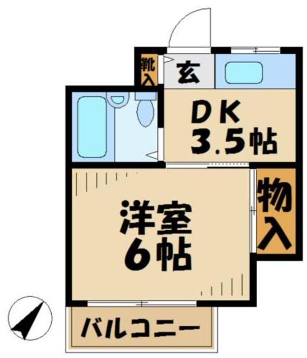 サンパレス堀之内の間取り