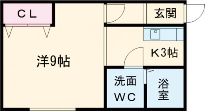 ポプリ末広1丁目Bの間取り
