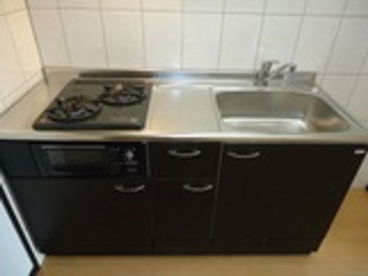 岡山県岡山市北区平田(マンション)の賃貸物件のキッチン