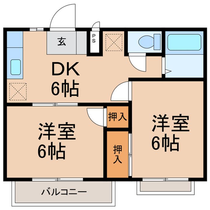 コーポ藤の間取り