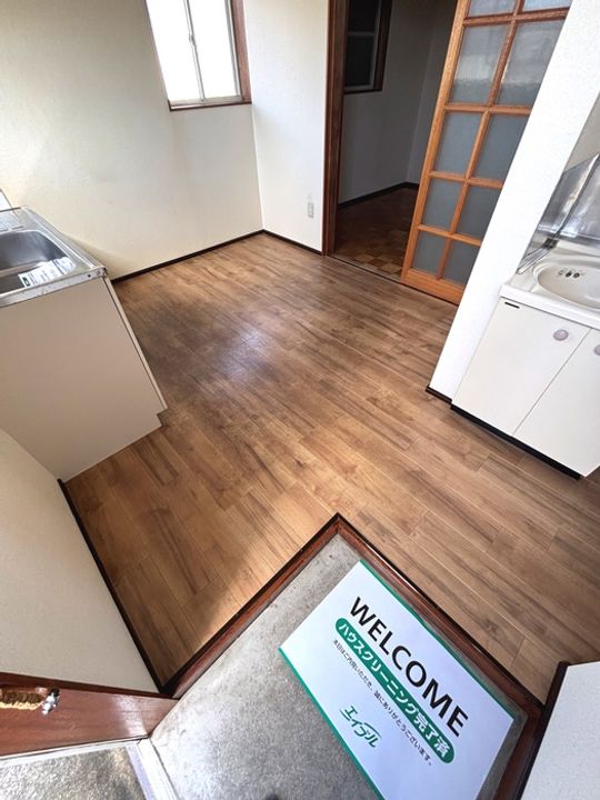ハイツ橘の玄関