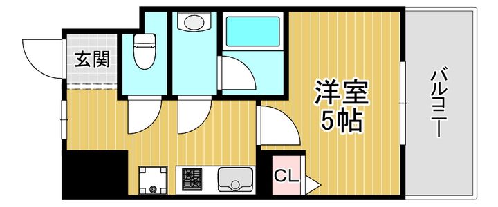 大阪府大阪市都島区都島本通4(マンション)の賃貸物件の間取り