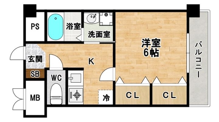 大阪府大阪市阿倍野区阪南町1(マンション)の賃貸物件の間取り