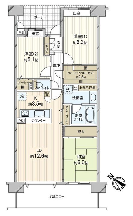ウィライブ稲毛海岸の間取り
