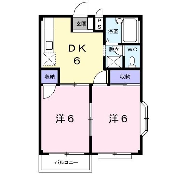 群馬県高崎市貝沢町(アパート)の賃貸物件の間取り