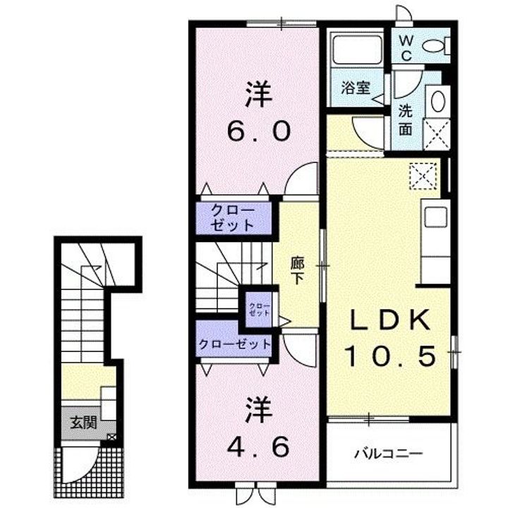 サンリット グローブA棟の間取り