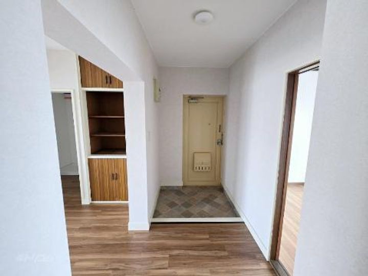 岡マンションの玄関