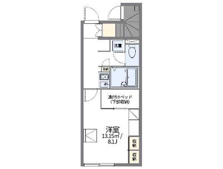 レオパレスクルークの間取り