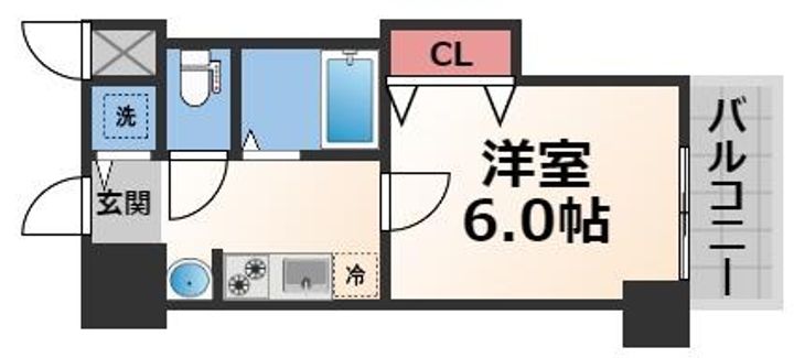 CITY SPIRE布施の間取り