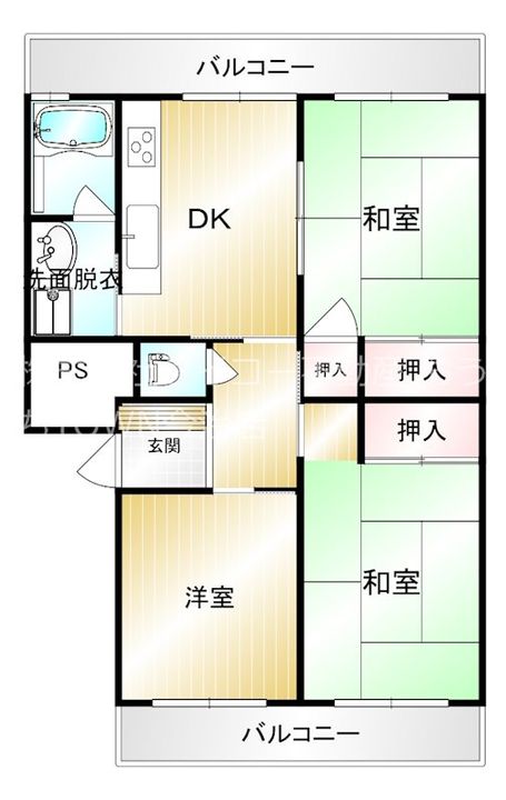 グリーンハイツの間取り