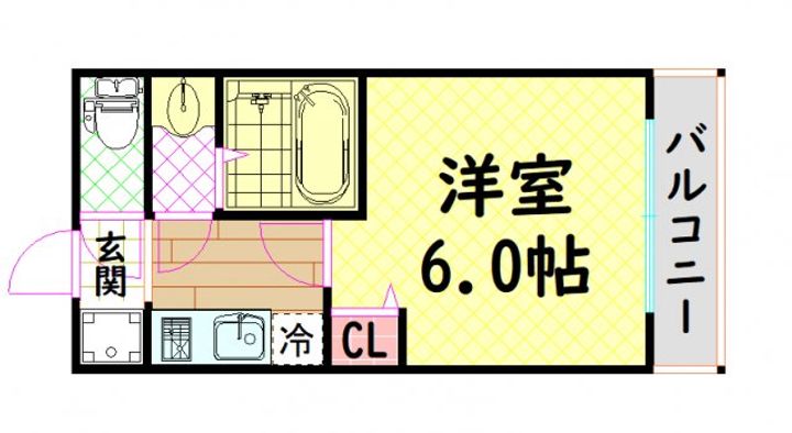 レジュールアッシュアーバンフローの間取り